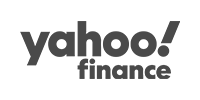 Yahoo finance logo grey